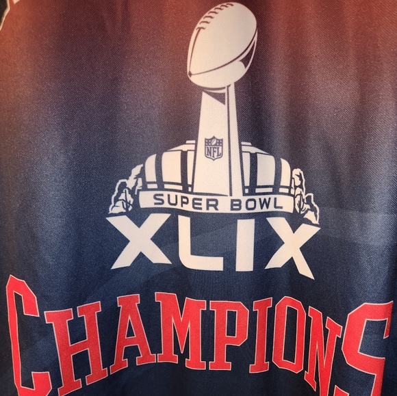 New England Patriots SuperBowl XLIX Championship Hoodie Tee NWOT Size XL Unisex - Picture 7 of 10